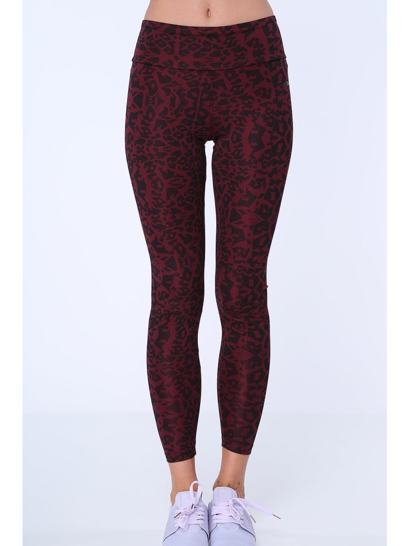 Burgundy spotted leggings MR155030 - Online store - Boutique